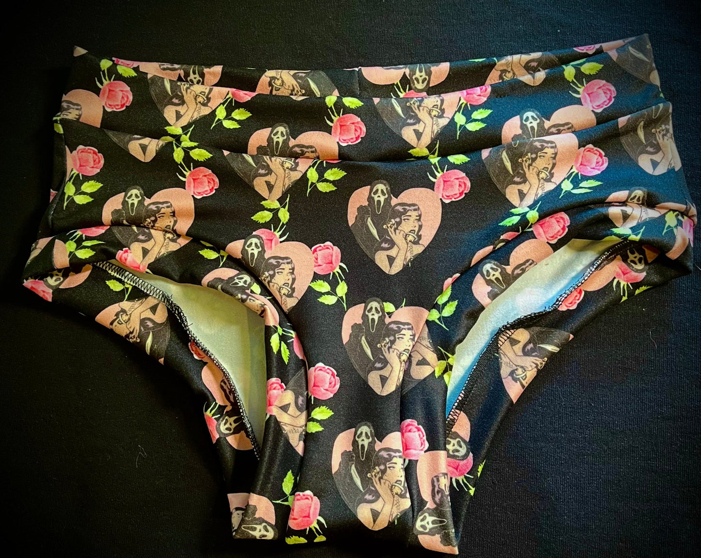 Ghostface Love Roses Cheeky Undies