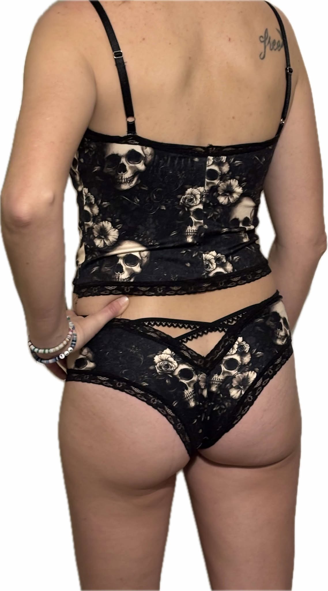 Hibiscus Skull Stevie Top