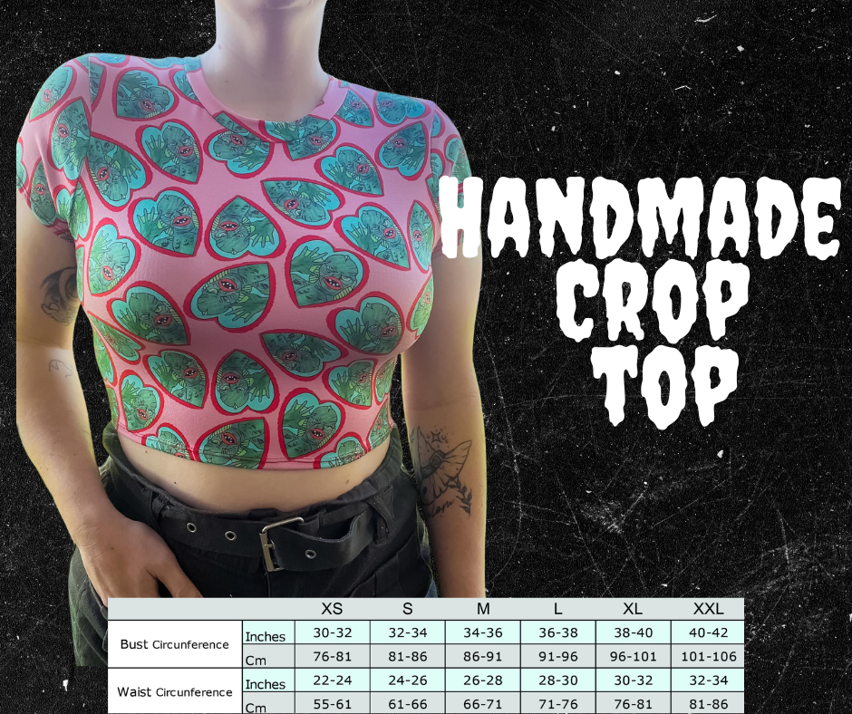 Handmade Cropped Top Styles & Sizing