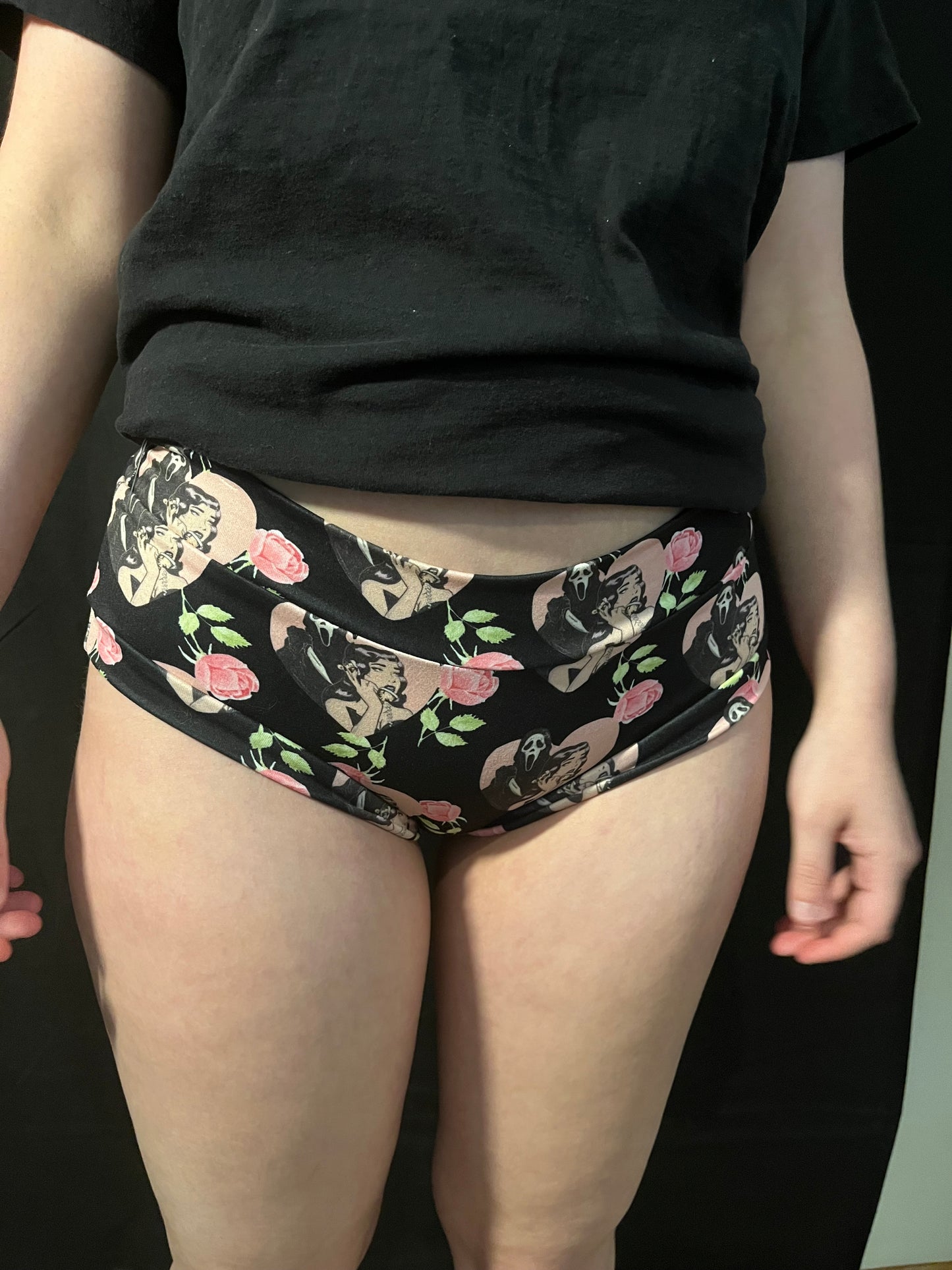 Ghostface Love Roses Cheeky Undies