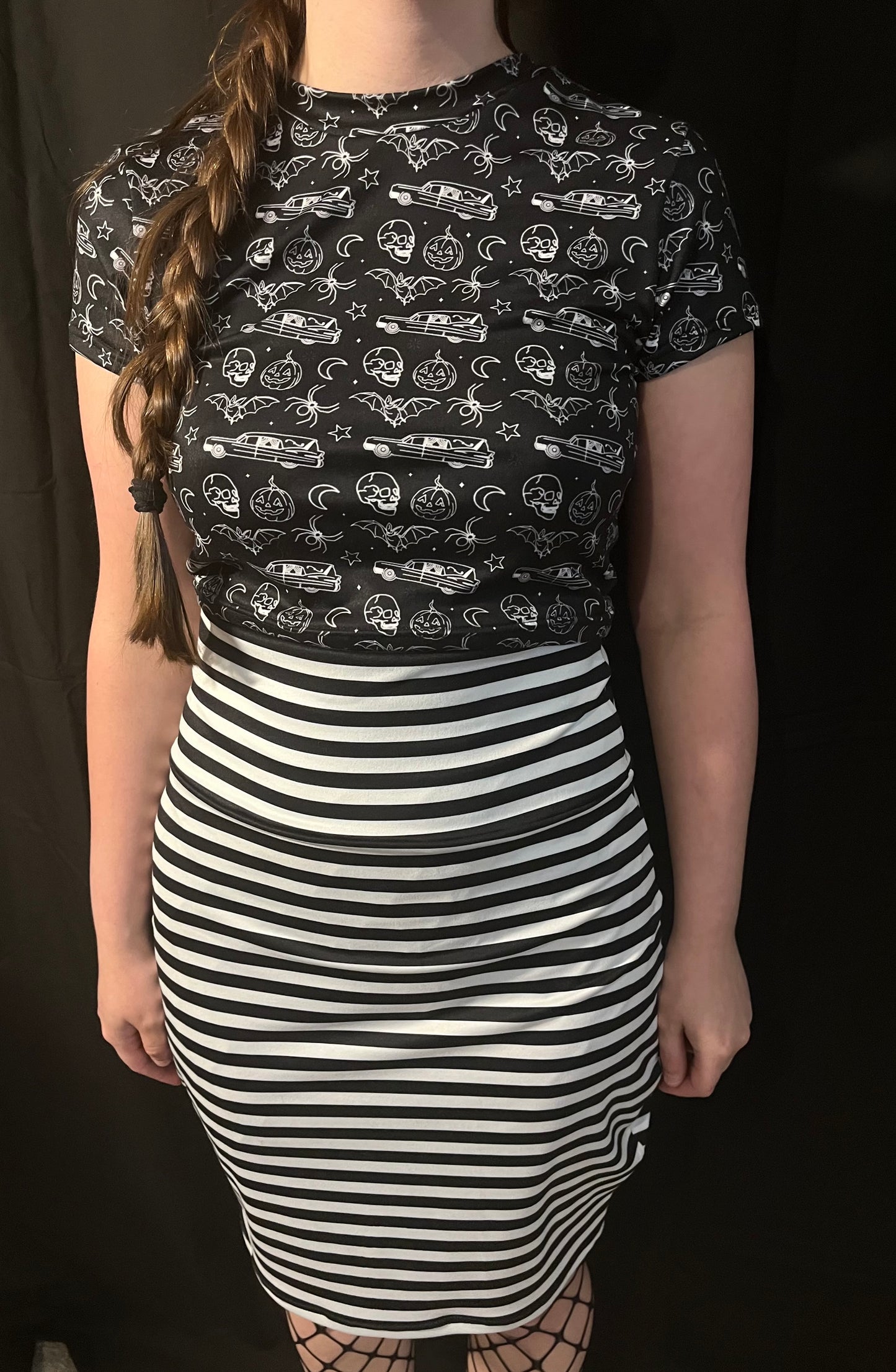 Pugsley's Stripes Mortician Skirt