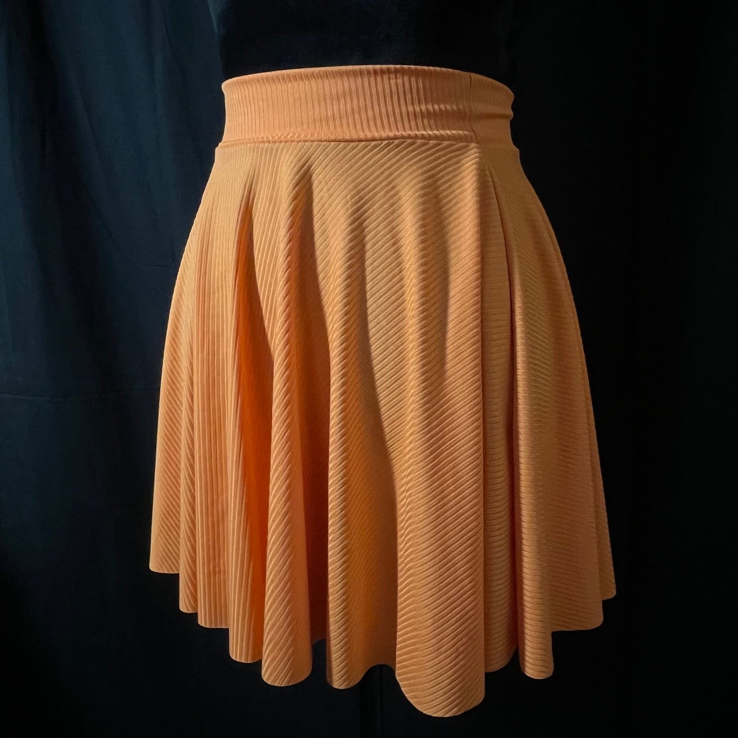 Pumpkin Orange Skater Skirt