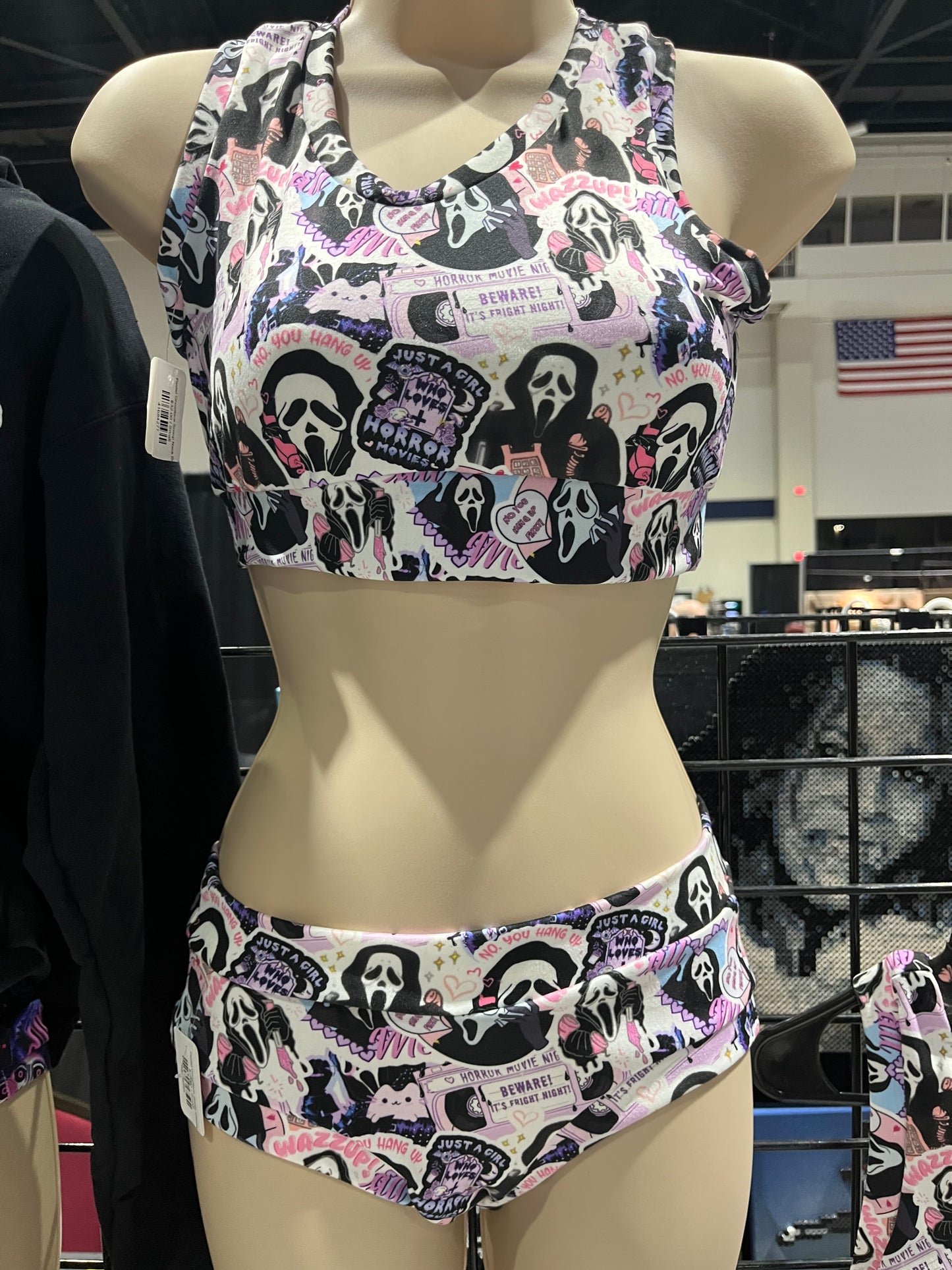 Pastel Ghostface Scoop Neck Bra