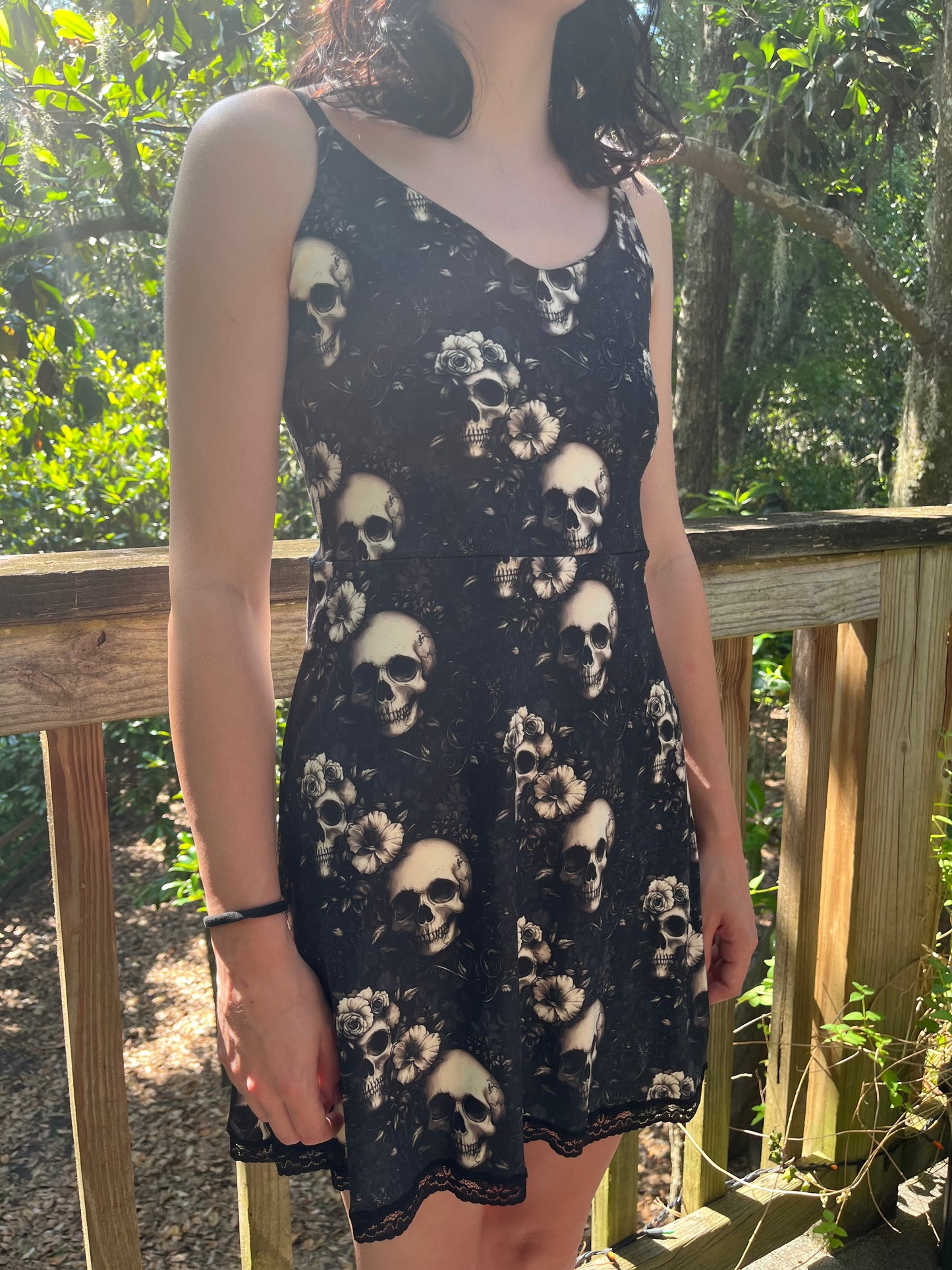 Hibiscus Skull Nightgown