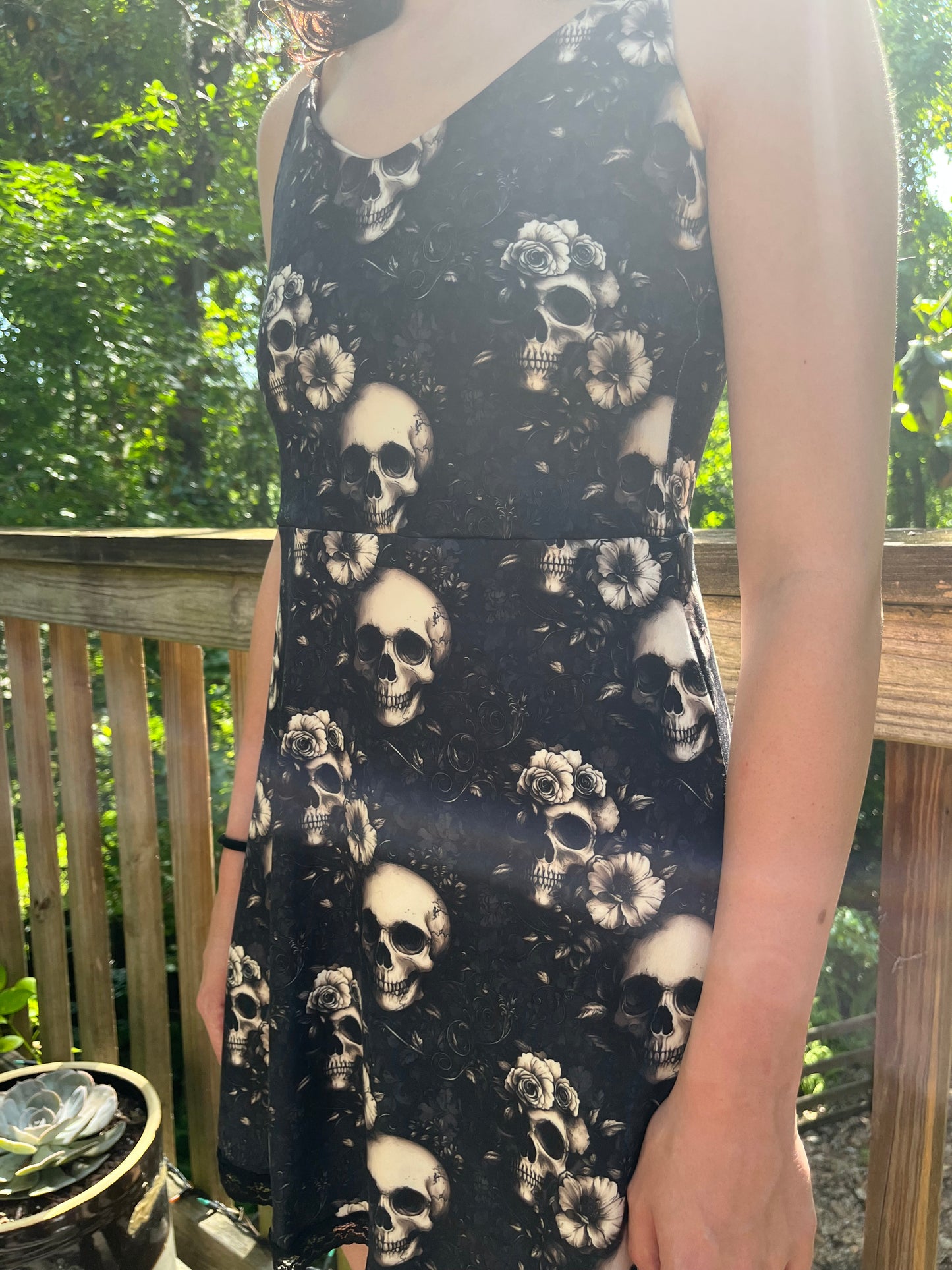 Hibiscus Skull Nightgown