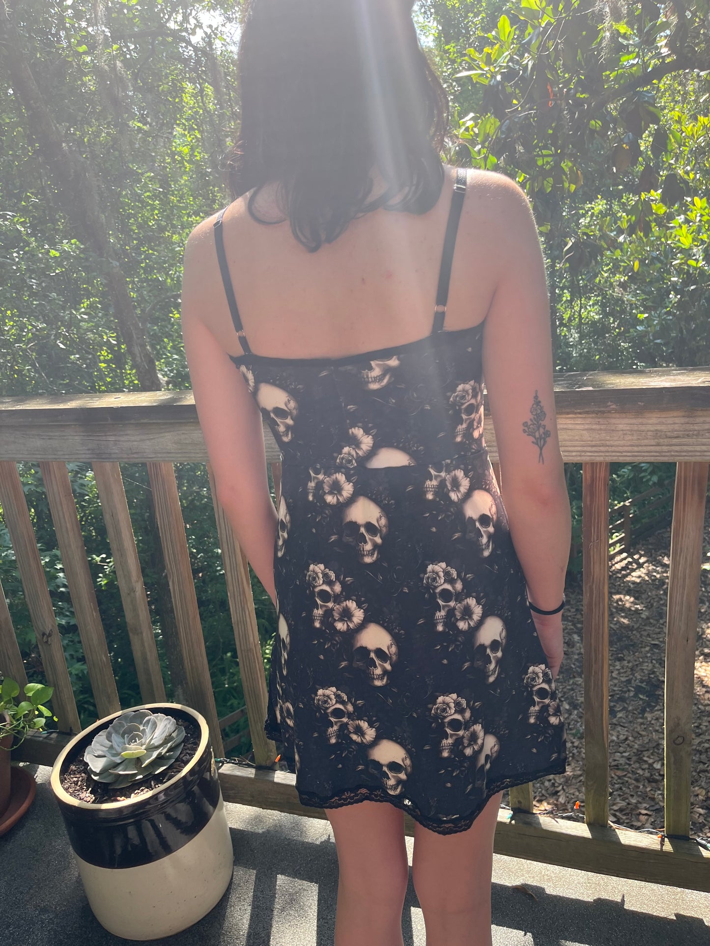 Hibiscus Skull Nightgown