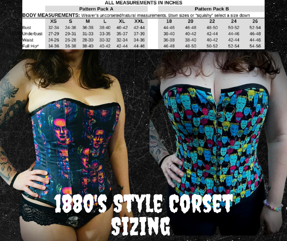 Corset Styles & Sizing