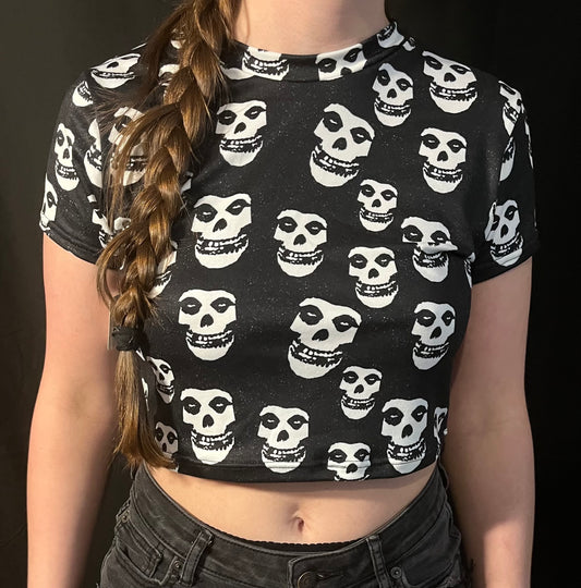 Crimson Ghost Handmade Crop Top RTS