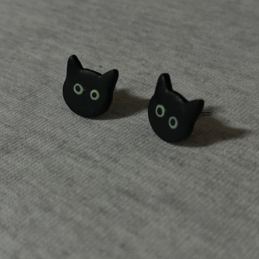 Black Cat Earrings