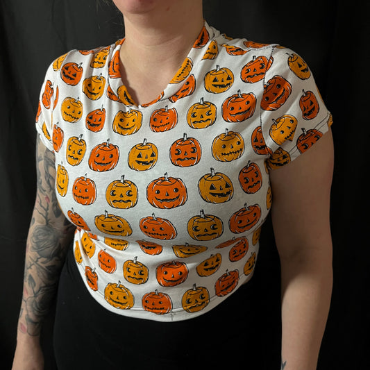 Pumpkins Handmade Crop Tee